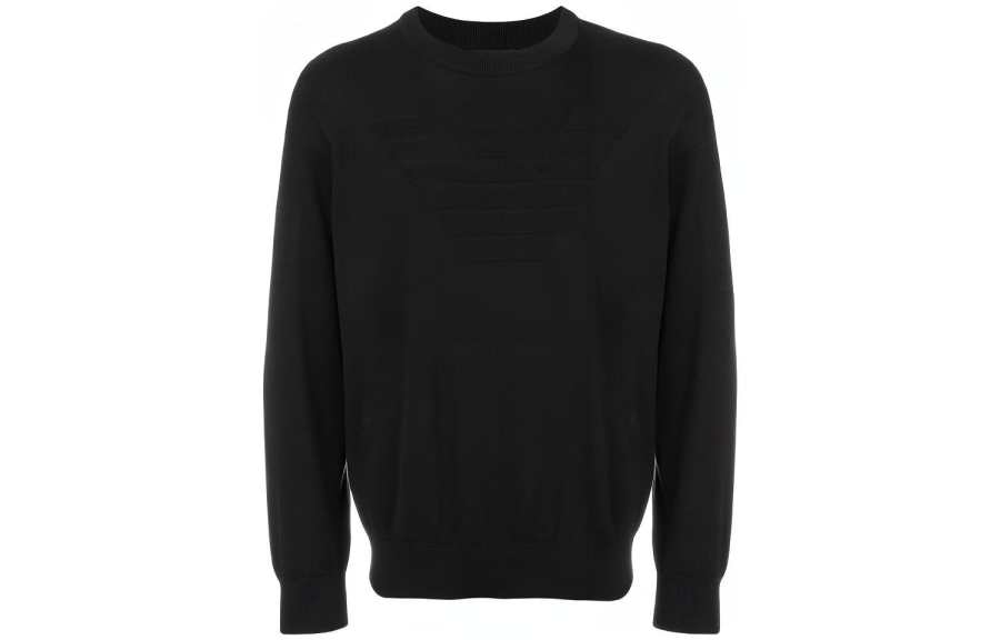 EMPORIO ARMANI Loose Fit Knitwear Men's Black