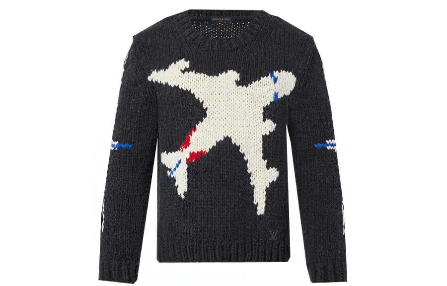 LOUIS VUITTON LOUIS VUITTON Lv Plane Chunky Crewneck