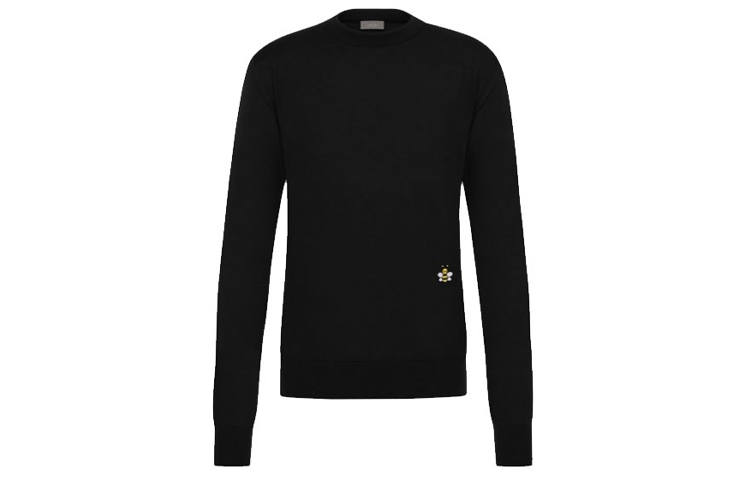 DIOR DIOR X Kaws Bee Logo Wool Knit Crewneck