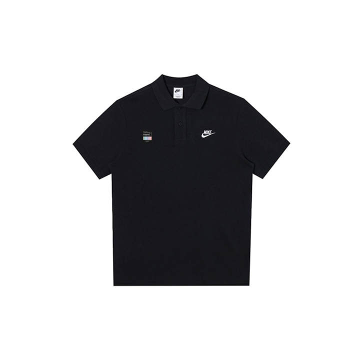 Nike Nike Polo Shirts Unisex Black Polo Collar Moderate Straight Fit