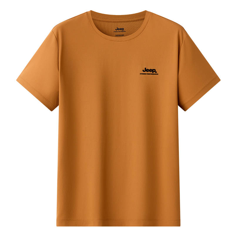 Jeep T Shirts Men's Crew Neck Thin Straight Fit