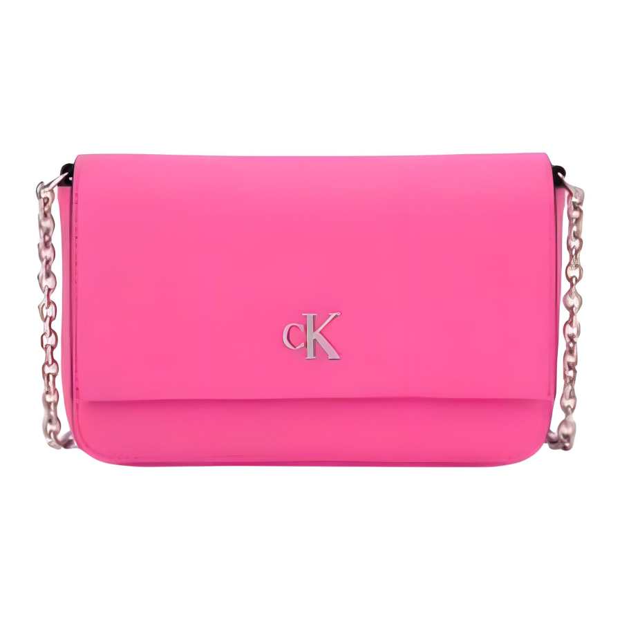 CALVIN KLEIN Synthetic Material Small Square Bag, Crossbody Bag, Shoulder Bag Medium Women's Barbie Pink