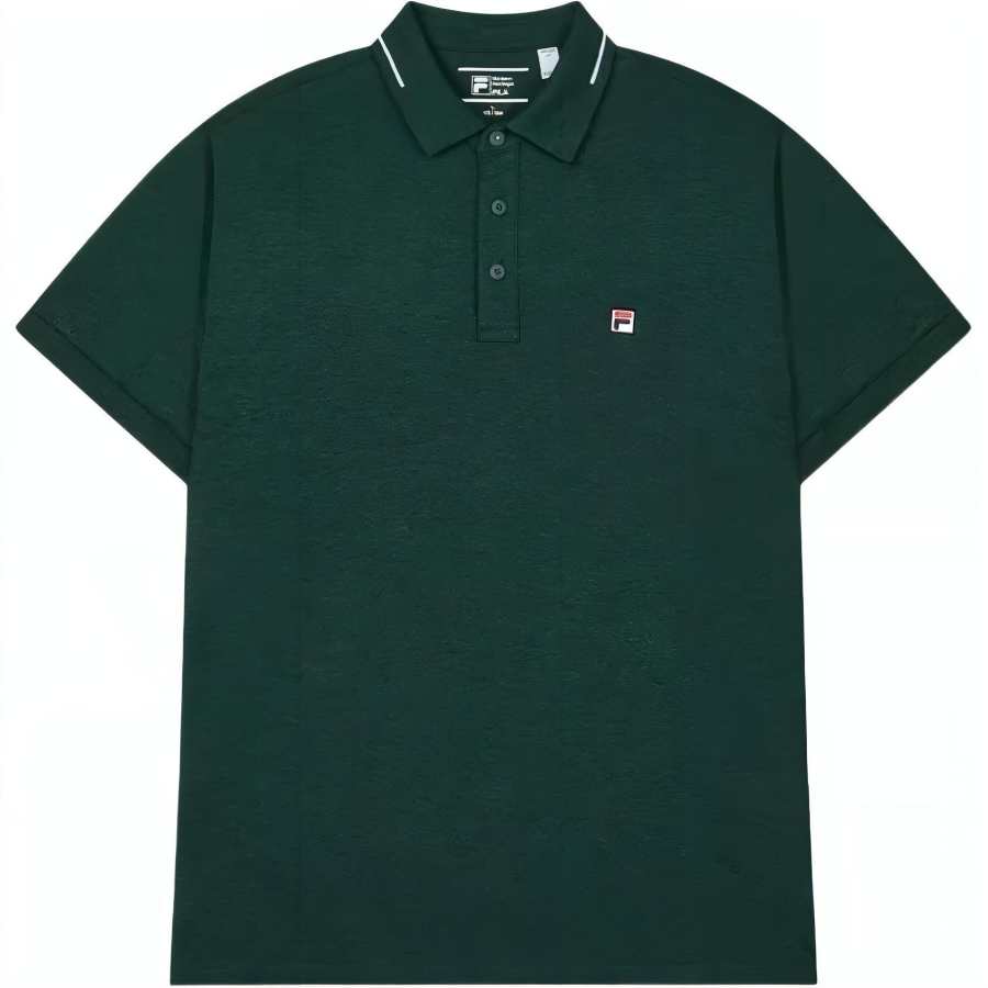FILA Polo Shirts Men's Green Polo Collar Moderate Other
