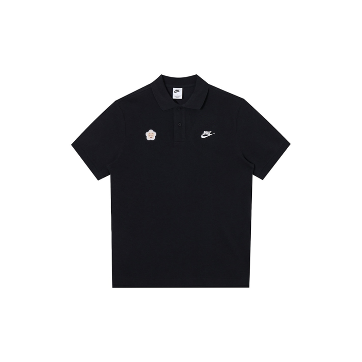 Nike Nike Polo Shirts Men's Black Polo Collar Moderate Straight Fit