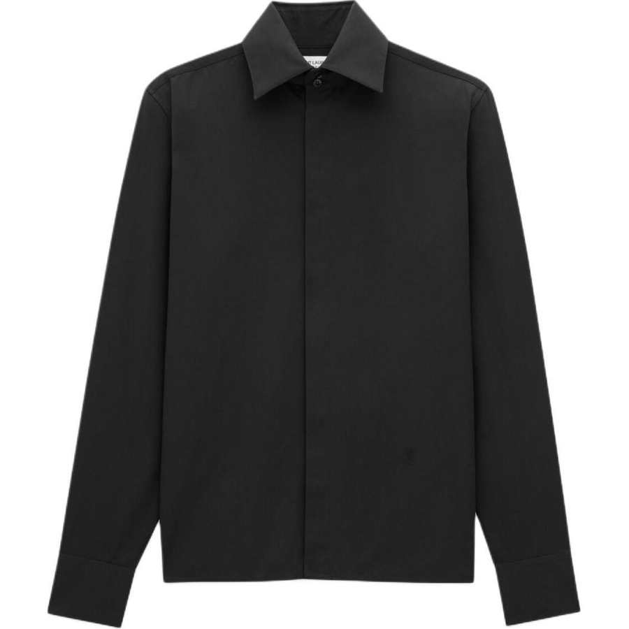SAINT LAURENT SAINT LAURENT Cassandre Buttoned Straight Hem Shirt