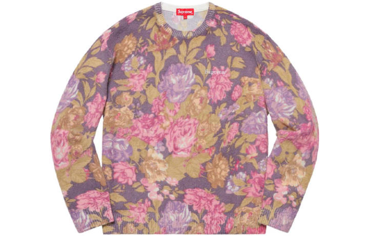 Supreme Supreme Printed Floral Angora Sweater