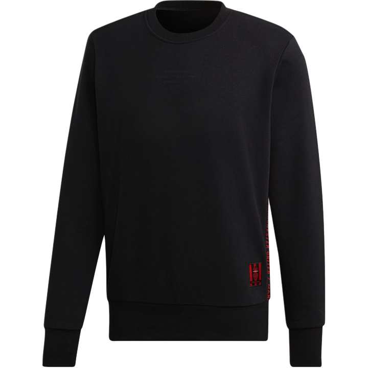 Adidas Adidas Sweatshirts Men's Black Crew Neck Moderate