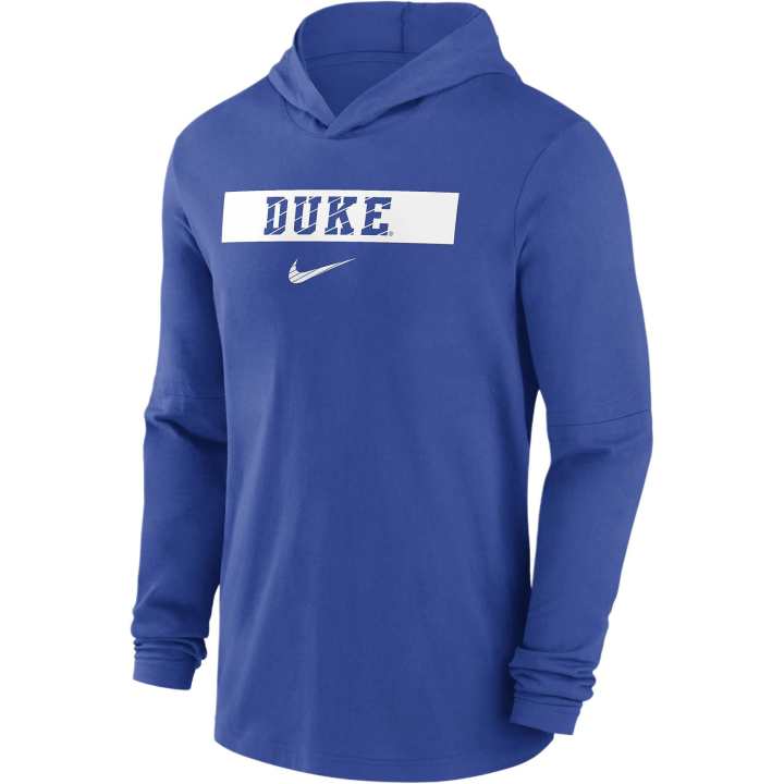 Nike Nike Duke Blue Devils Sideline Men's Nike Dri FIT College Long Sleeve Hooded Top