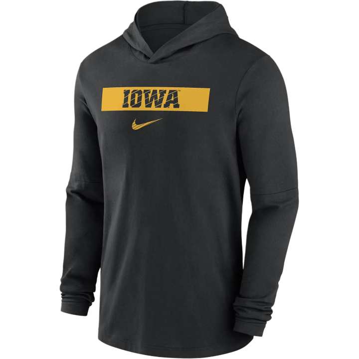 Nike Nike Iowa Hawkeyes Sideline Men's Nike Dri-FIT College Long-Sleeve Hooded Top