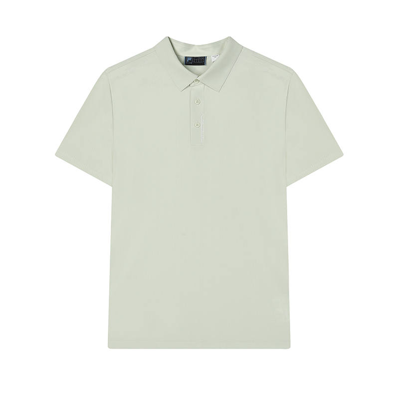 FILA Polo Shirts Men's Light Leaf Green Polo Collar Moderate Straight Fit