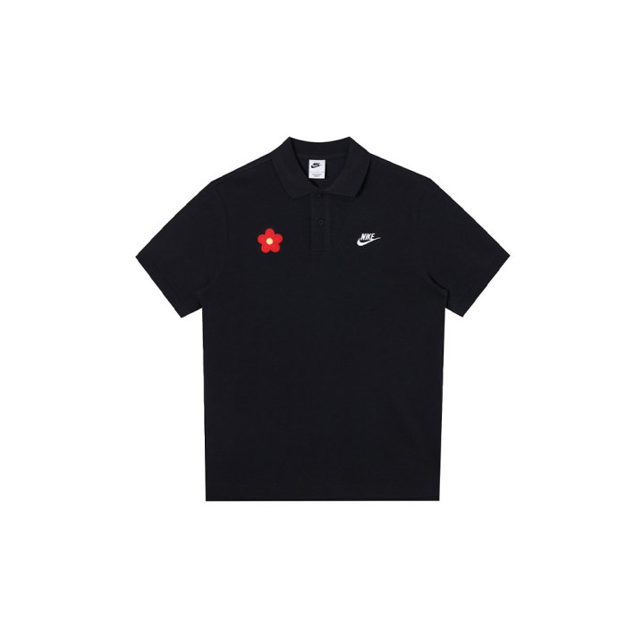 Nike Nike Polo Shirts Men's Black Polo Collar Moderate Straight Fit