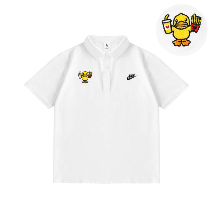 Nike Nike Polo Shirts Unisex White Polo Collar Moderate Straight Fit