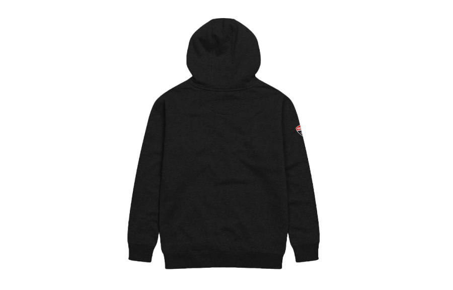 Ducati Sweatshirts Unisex Black Hooded Moderate Regular