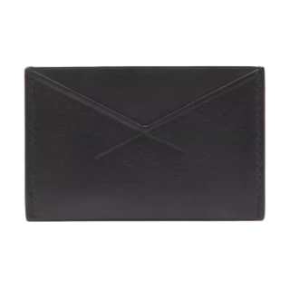 Ermenegildo Zegna Cow Leather Card Holder Men's Black