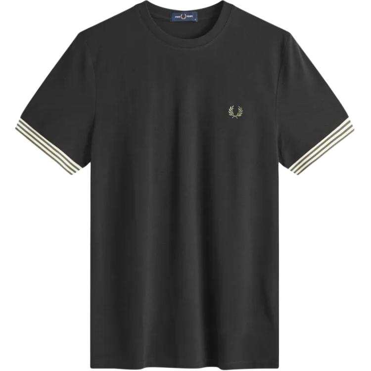 FRED PERRY FRED PERRY Striped cuffs T shirt