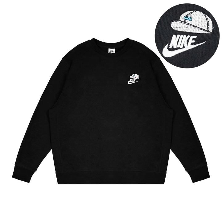 Nike Nike Sweatshirts Unisex Black Crew Neck Moderate Regular