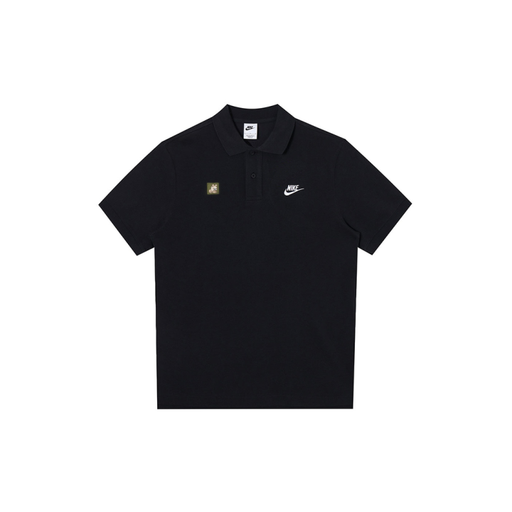 Nike Nike Polo Shirts Unisex Black Polo Collar Moderate Straight Fit
