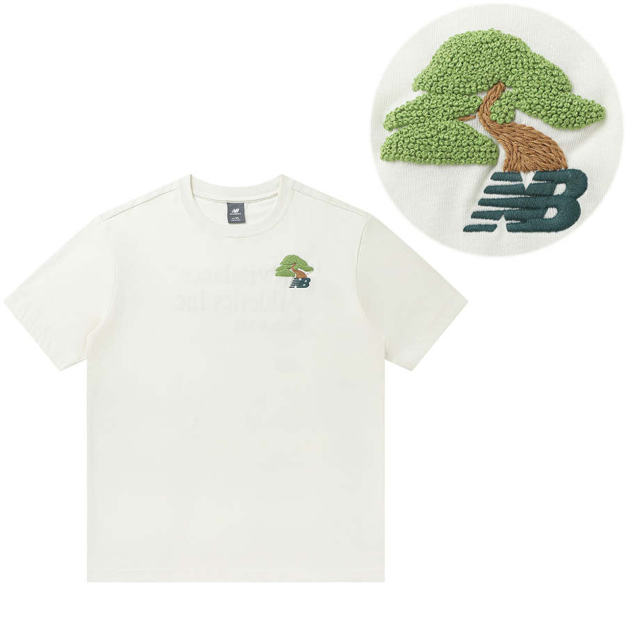 New Balance New Balance T Shirt Unisex Ecru