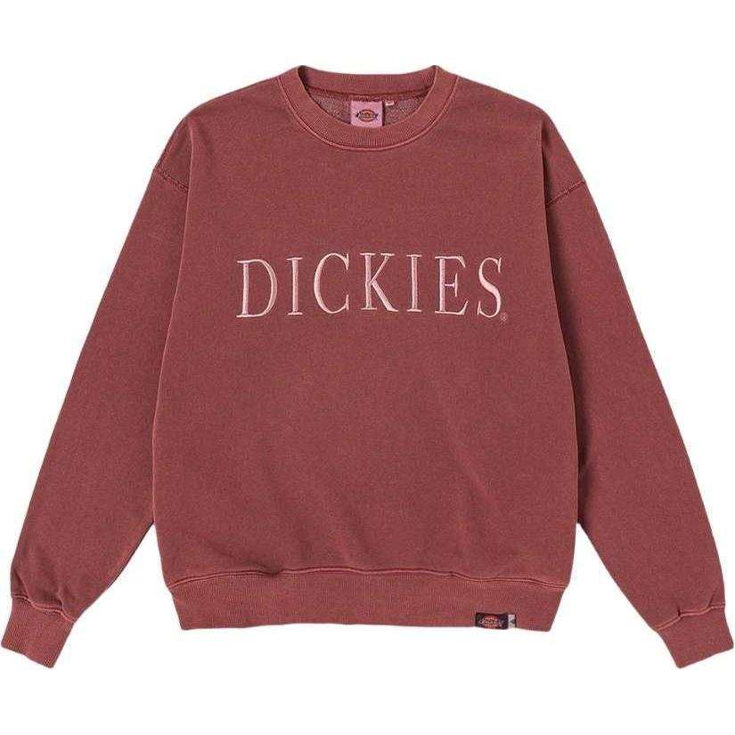 Dickies Sweatshirts Unisex Red Crew Neck Moderate Regular
