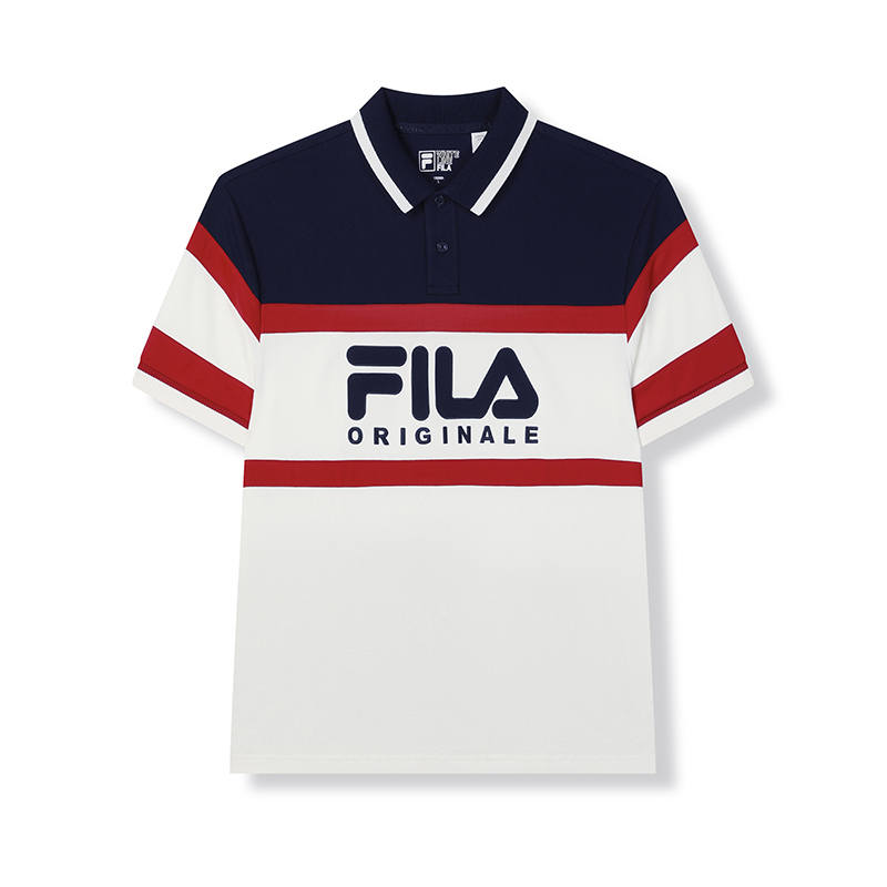 FILA ORIGINALE Polo Shirt Men's Cloud White