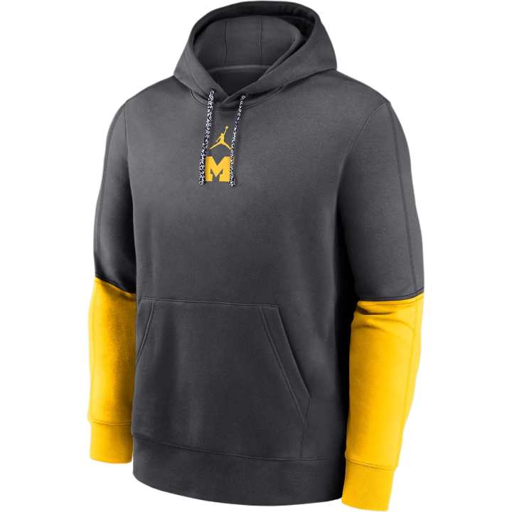 Jordan Jordan Michigan Wolverines Sideline Team Issue Club Men's Nike College Pullover Hoodie