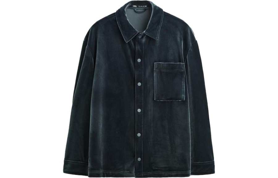 ZARA ZARA Shirts Men's Ocean Moderate
