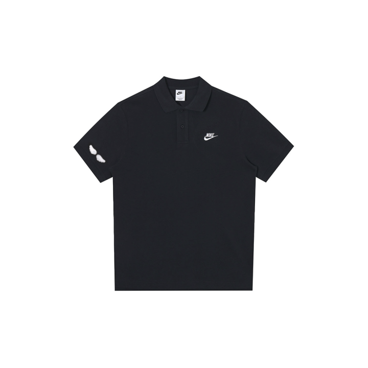 Nike Nike Polo Shirts Unisex Black Polo Collar Moderate Straight Fit