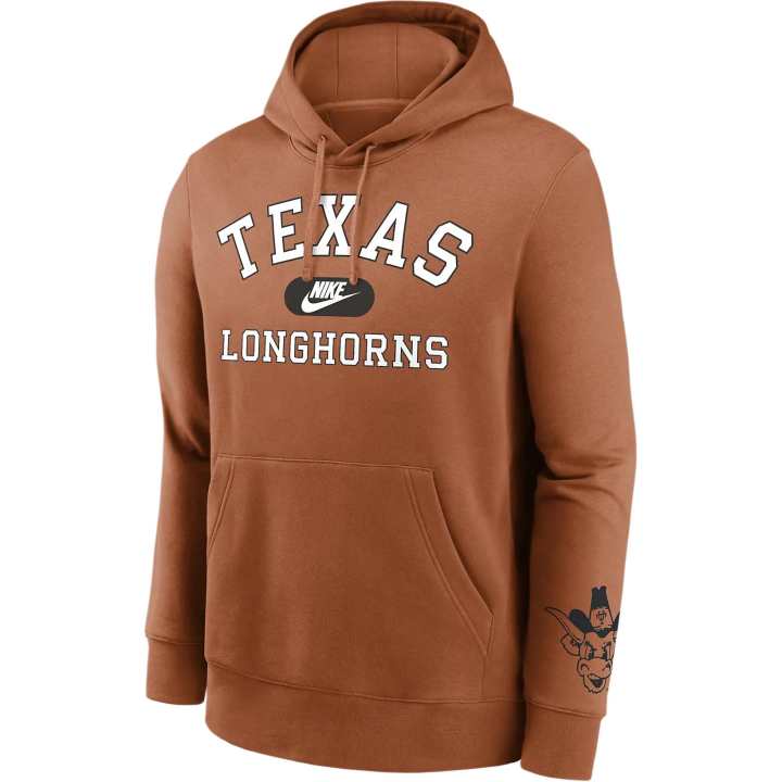 Nike Nike Texas Longhorns Legacy Club Foundational Men's Nike College Pullover Hoodie