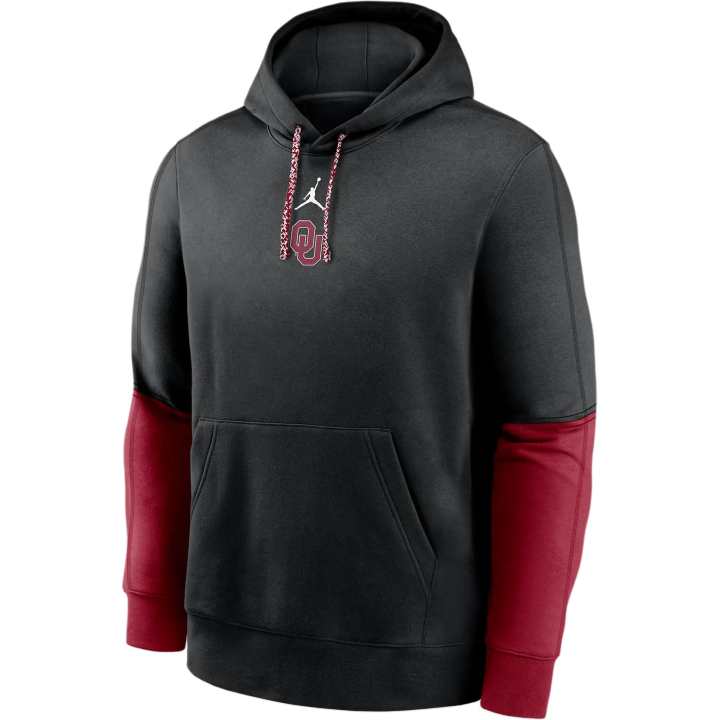 Jordan Jordan Oklahoma Sooners Sideline Team Issue Club Men's Nike College Pullover Hoodie