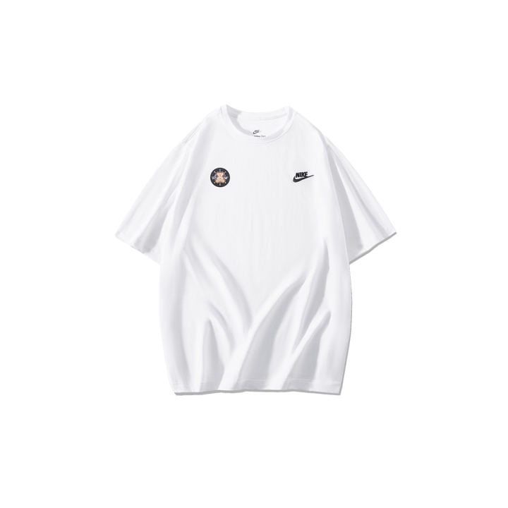 Nike Nike T Shirts Men's White Crew Neck Moderate Straight Fit