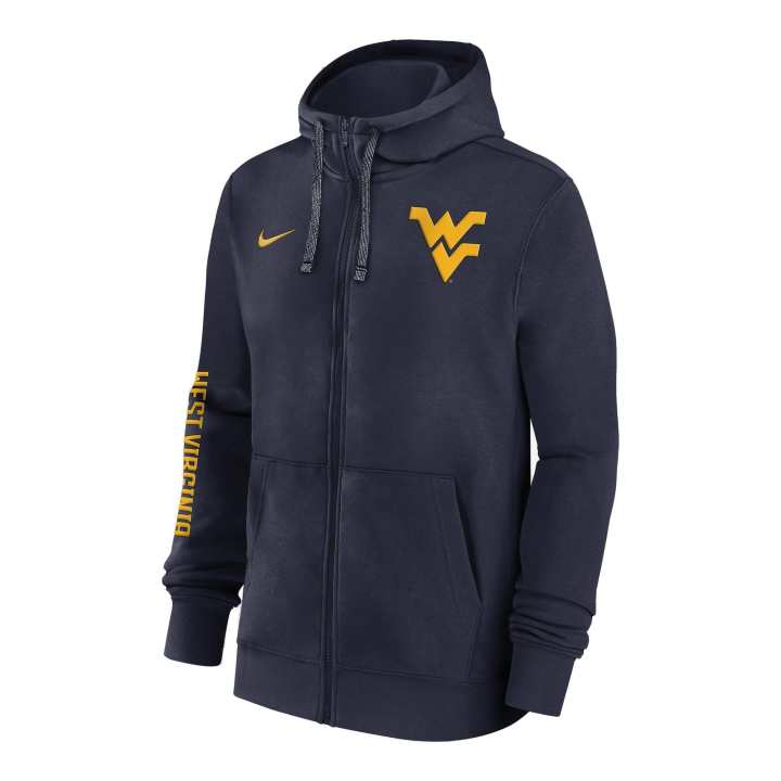 Nike Nike West Virginia Mountaineers Sideline Team Issue Men's Nike College Full Zip Hoodie