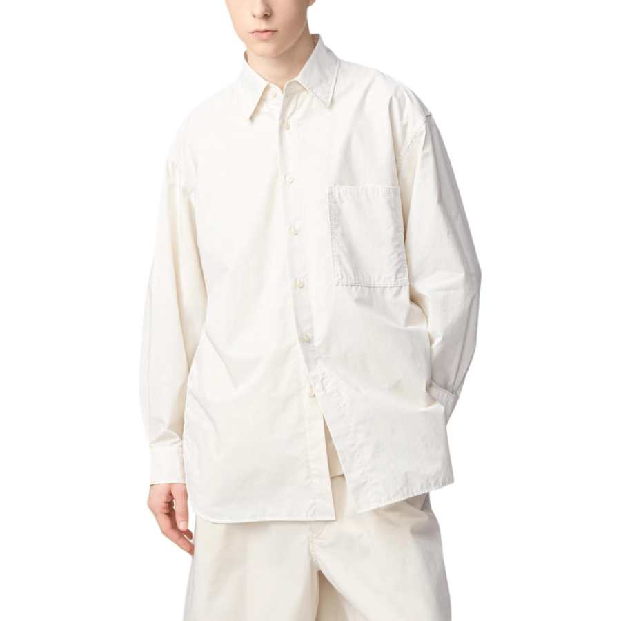 UNIQLO U Collection Shirts Men's White Lapel Moderate