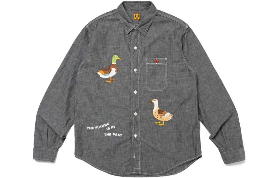 HUMAN MADE HUMAN MADE FW23 Shirts Unisex Pointed Collar Moderate Other