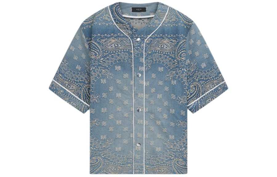 AMIRI AMIRI Monogram-jacquard Denim Shirt