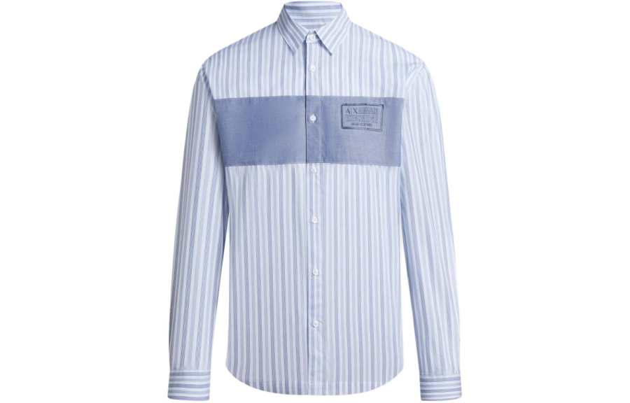 ARMANI EXCHANGE ARMANI EXCHANGEAE FW23 Shirt Men's Blue White