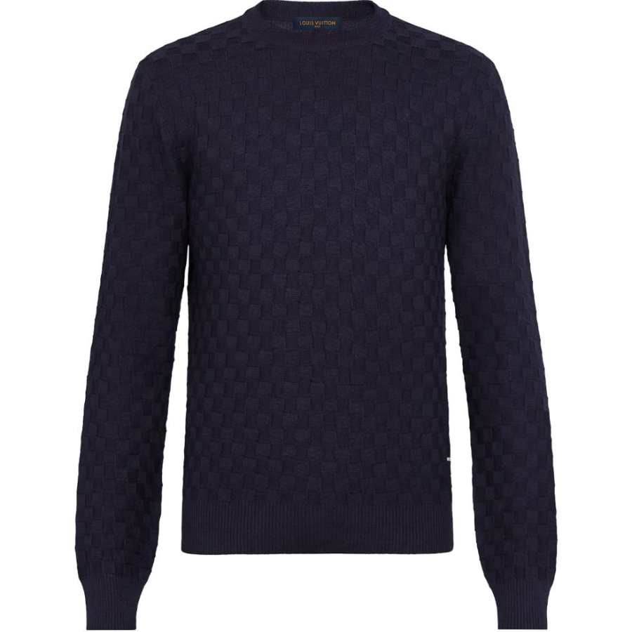 LOUIS VUITTON Damier Signature Crewneck