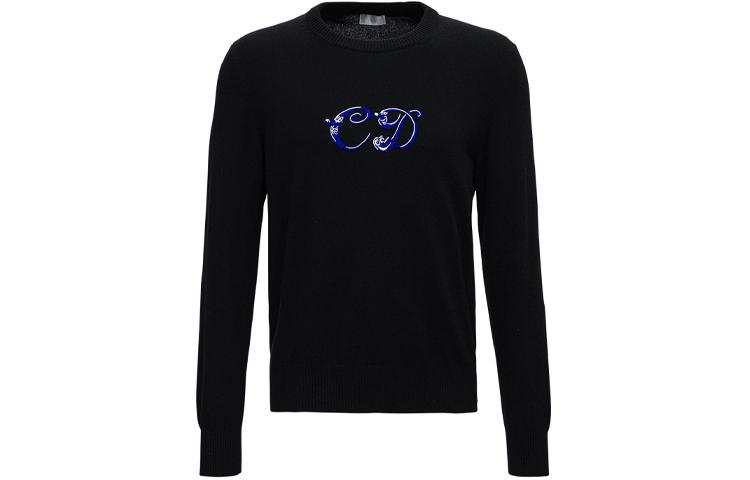 DIOR Quarterly New Products Sweaters Men's Black Crew Neck Moderate Other