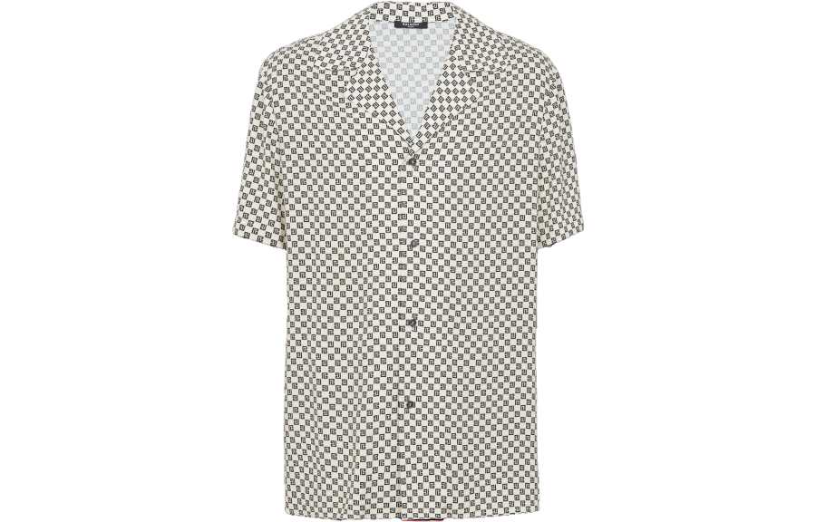 BALMAIN BALMAIN Mini Monogram Short Sleeve Shirt