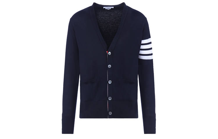 THOM BROWNE THOM BROWNE 4-Bar V-Neck Cardigan