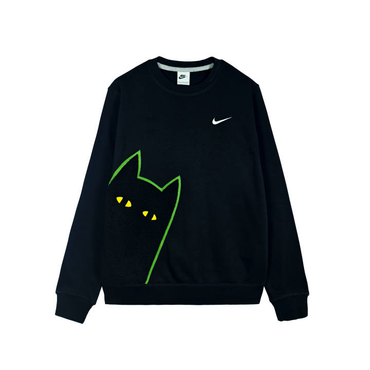 Nike Nike Sweatshirts Unisex Black Crew Neck Moderate