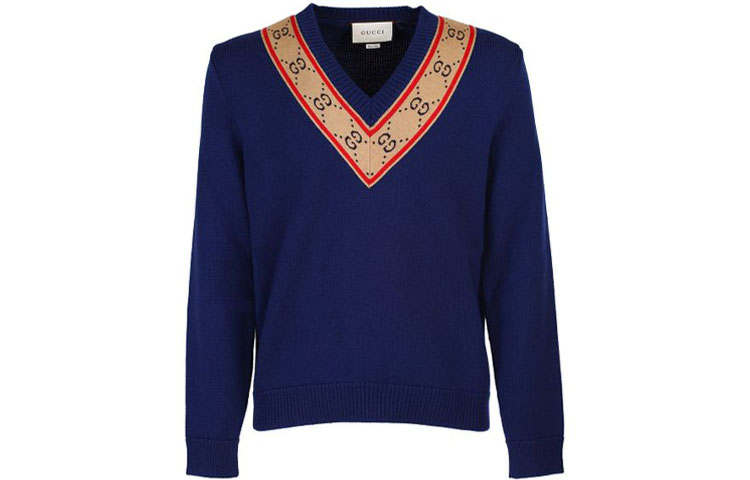 GUCCI GUCCI Sweaters Unisex V Neck Moderate