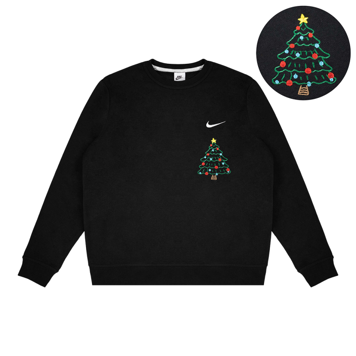 Nike Nike Sweatshirts Unisex Black Crew Neck Thickened Regular