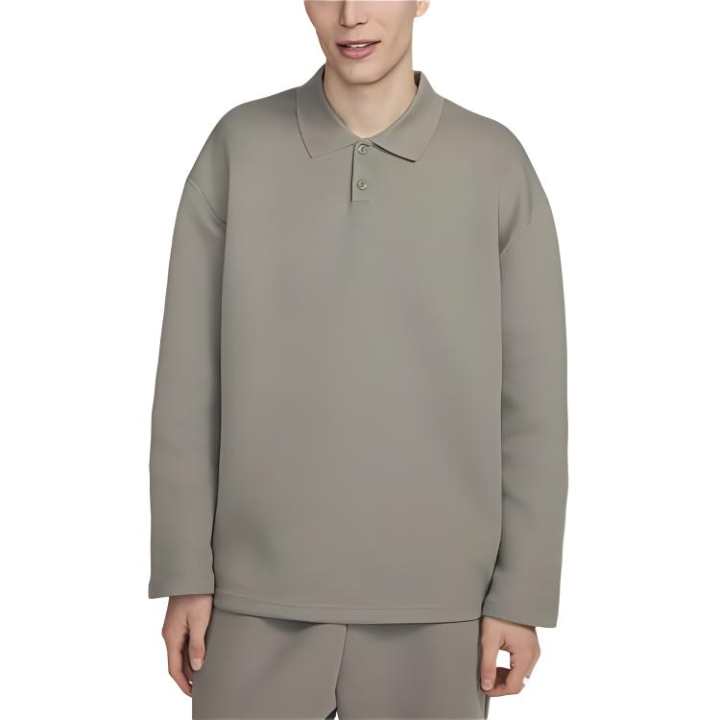 Nike Nike Tech Fleece Re Imagined Polo Shirt Men's Dark Gray Mud
