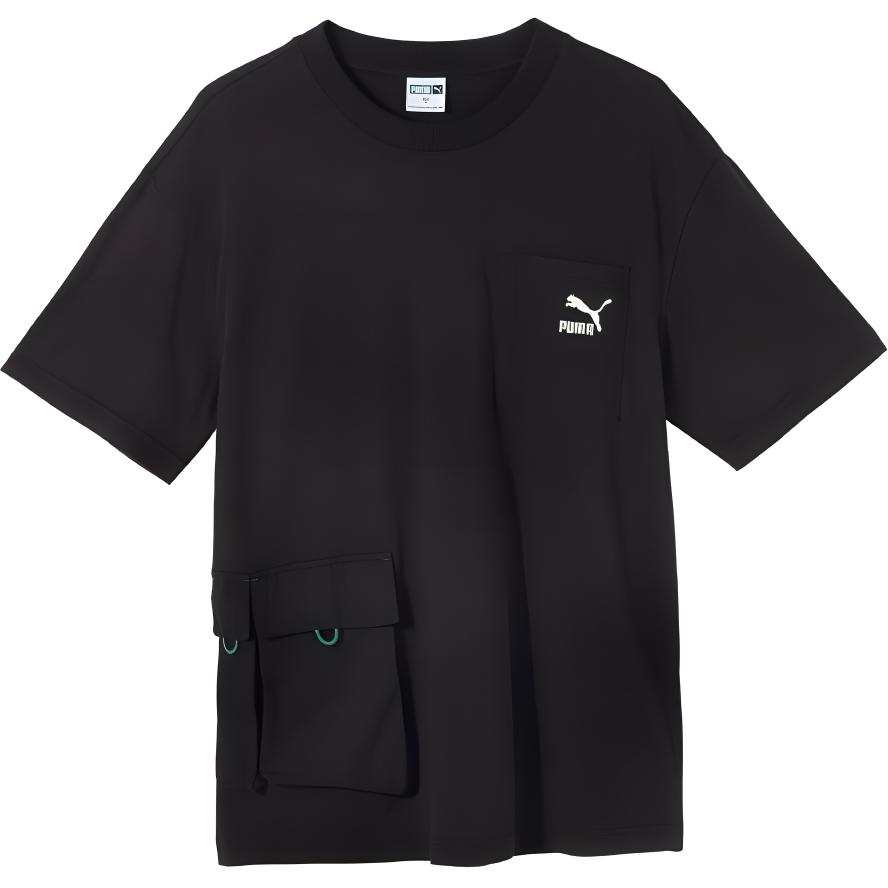 PUMA PUMA Drop Shoulder Sleeve T Shirt Men's Black