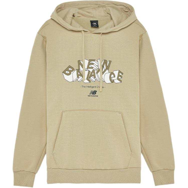 New Balance New Balance Sports Life Collection Letter Print Versatile Fleece Lined Comfortable Hooded Long Sleeved Sweatshirt Men's