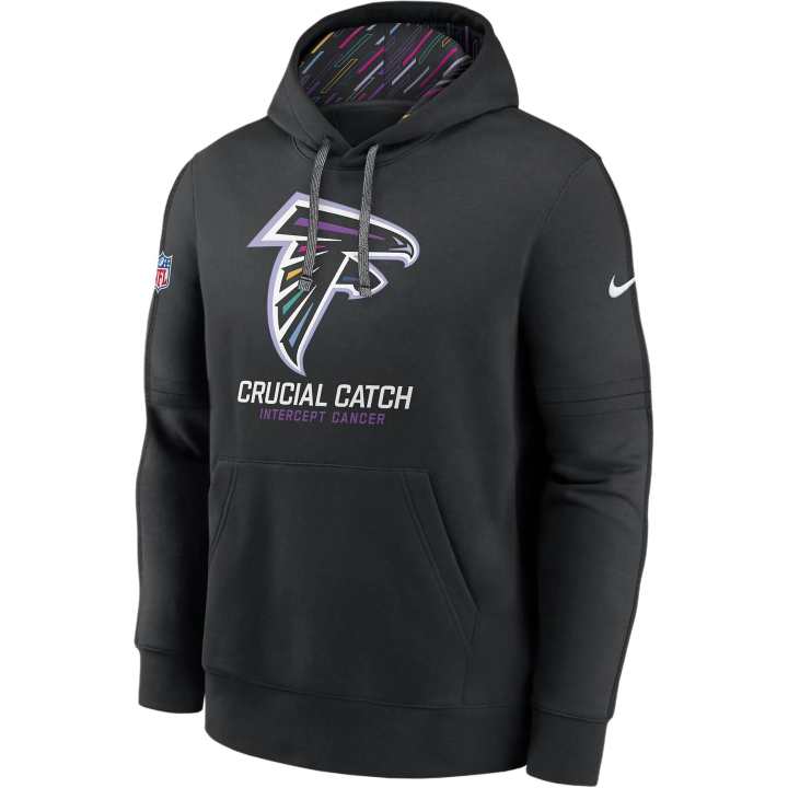 Nike Nike Atlanta Falcons Crucial Catch Club Men's Nike Nfl Pullover Hoodie