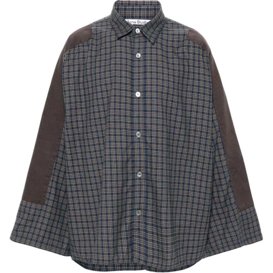 Acne Studios Acne Studios Shirts Unisex Navy Pointed Collar Moderate Other
