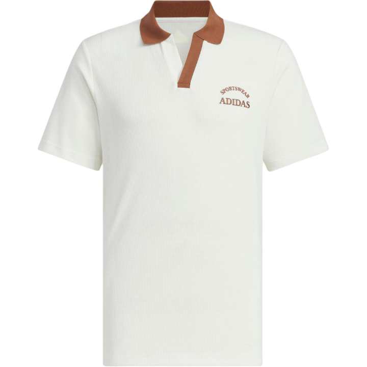 Adidas Adidas VERBIAGE POLO TEE Polo Shirt Men's Jade White/Brown
