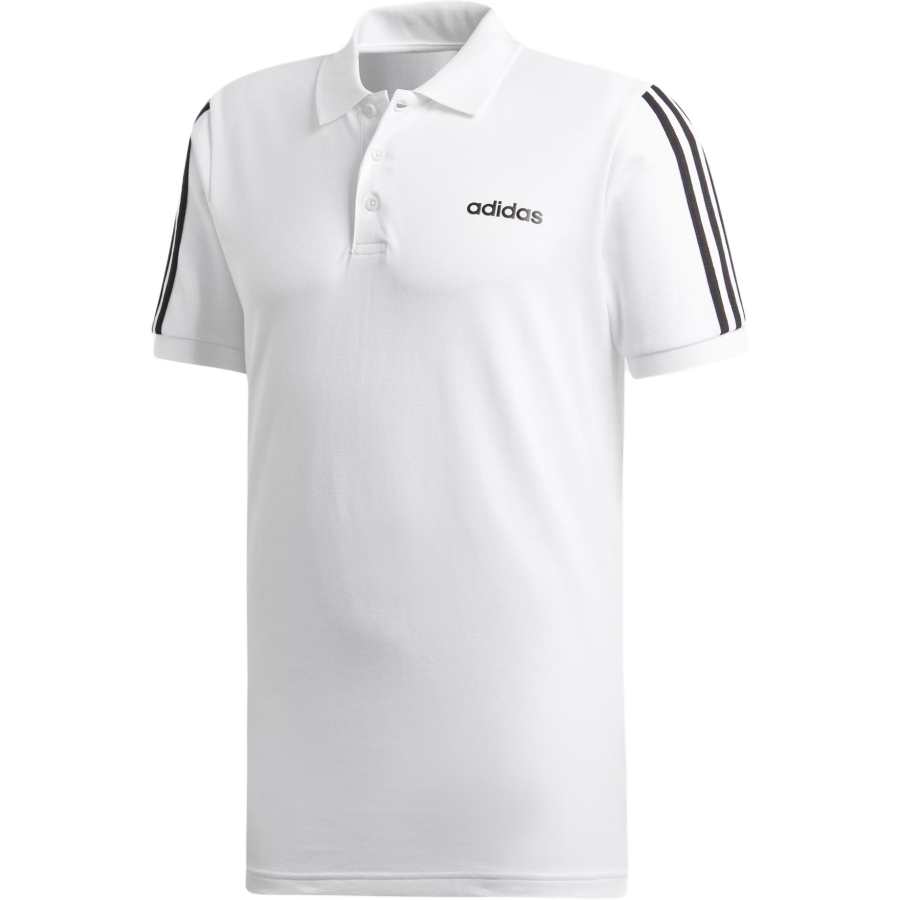 Adidas Adidas Polo Shirts Men's White Polo Collar Moderate Straight Fit