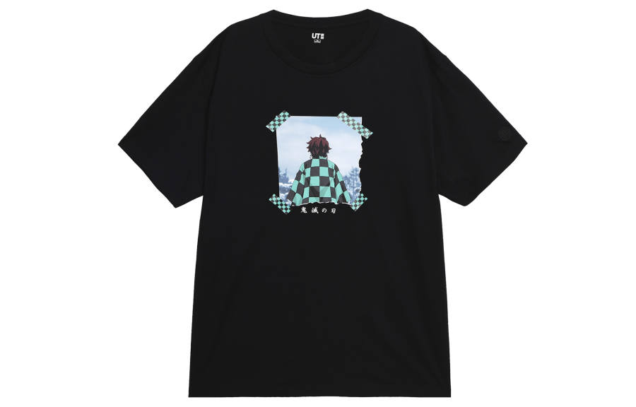 UNIQLO T Shirts Unisex Black Crew Neck Moderate Straight Fit